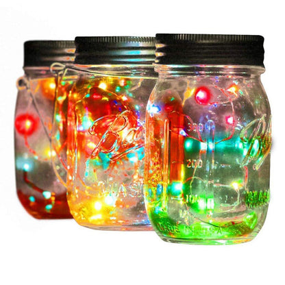 Nova – Solar Mason Jar Lichten Decoratie Buiten Hangende Lichten