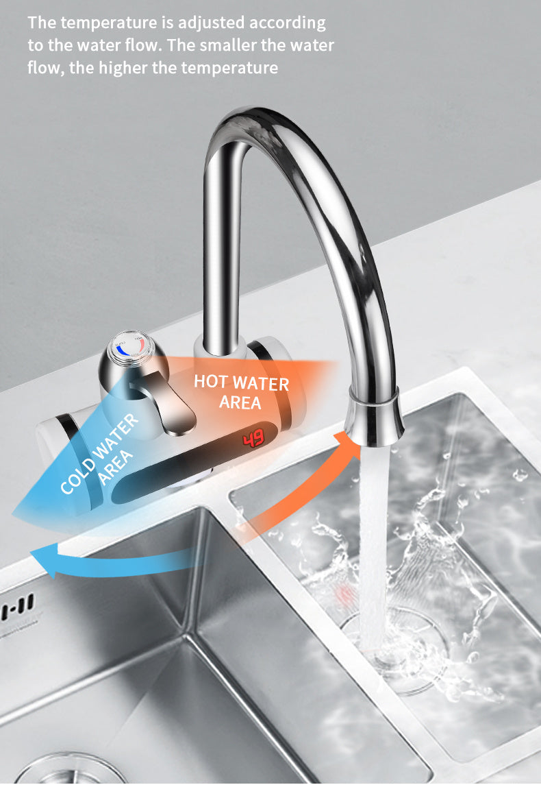 Celeste – Elektrische Waterkraan met Temperatuurweergave en Snelle Verhitting
