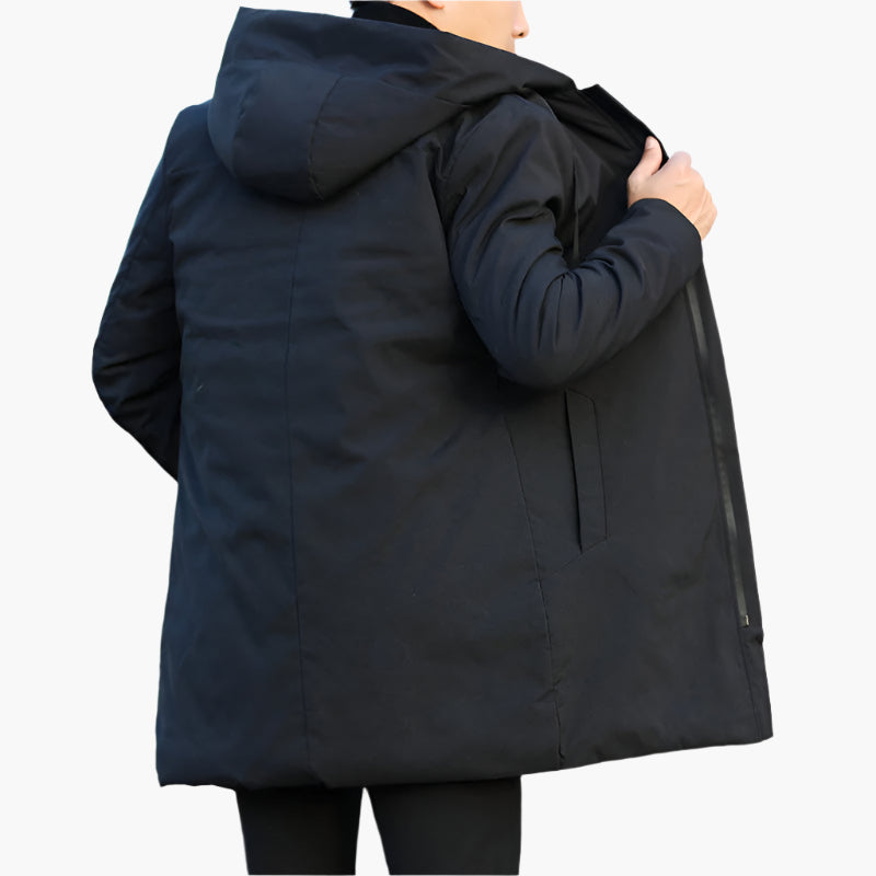 Men's Sporty Padded Waterproof Winter Parka Jacket – Modern Windproof Outdoor Style