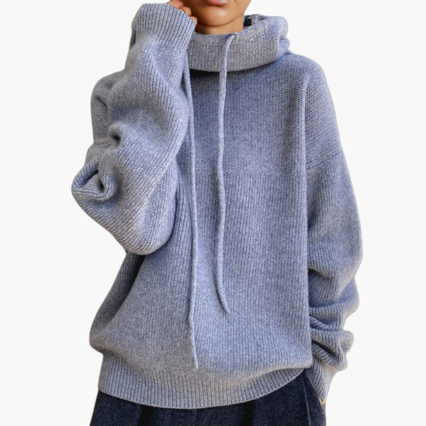 Women's Casual Knit Hoodie Pullover for Everyday Comfort and Style