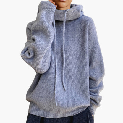 Women's Casual Knit Hoodie Pullover for Everyday Comfort and Style