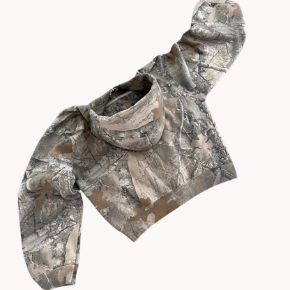 Unisex Oversized Camouflage Streetwear Hoodie for Urban and Outdoor Style