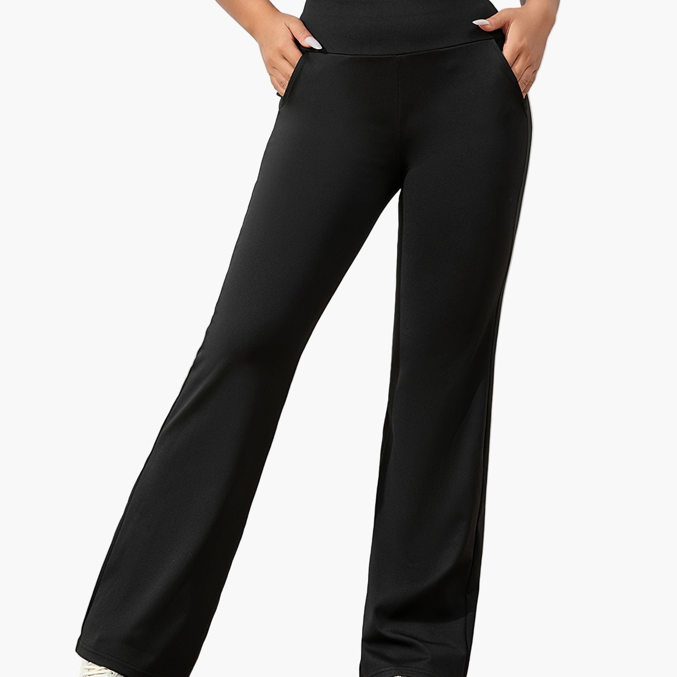 Women's Flared Yoga Lounge Pants with Pockets - Comfortable Everyday Wear