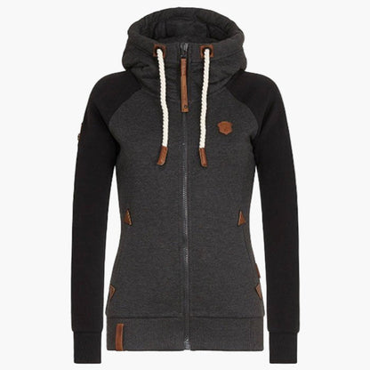 Women's Slim Fit Full-Zip Hoodie – Casual Urban Style for All Seasons