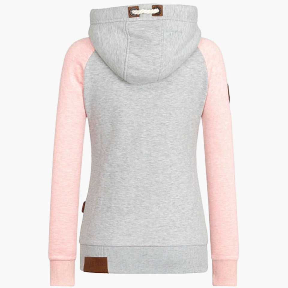 Women's Slim Fit Full-Zip Hoodie – Casual Urban Style for All Seasons