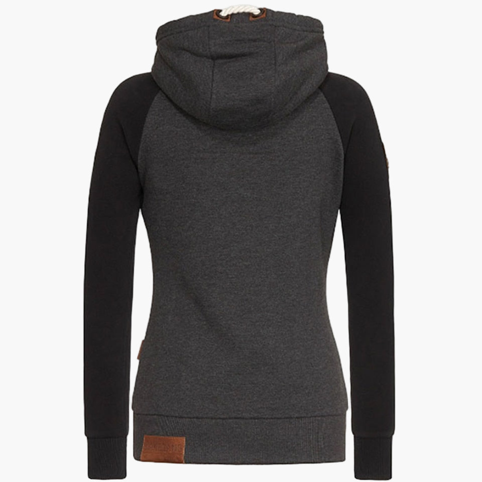 Women's Slim Fit Full-Zip Hoodie – Casual Urban Style for All Seasons