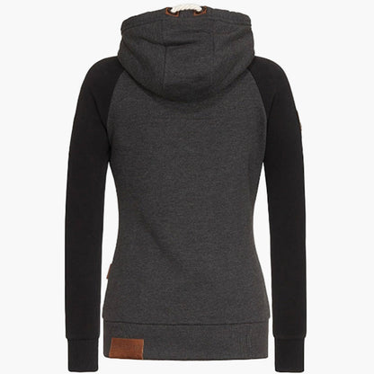 Women's Slim Fit Full-Zip Hoodie – Casual Urban Style for All Seasons