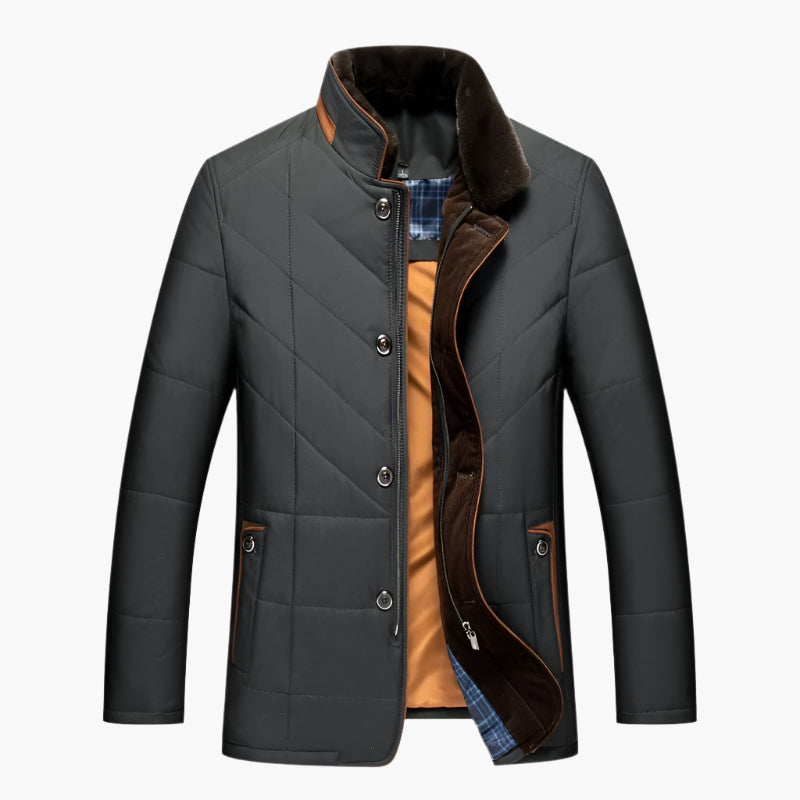 Men's Quilted Liddesdale Jacket Tailored Fit Fashion Outerwear