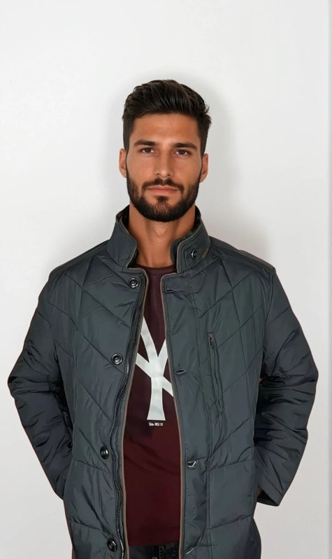 Men's Quilted Liddesdale Jacket Tailored Fit Fashion Outerwear