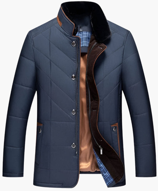 Men's Quilted Liddesdale Jacket Tailored Fit Fashion Outerwear