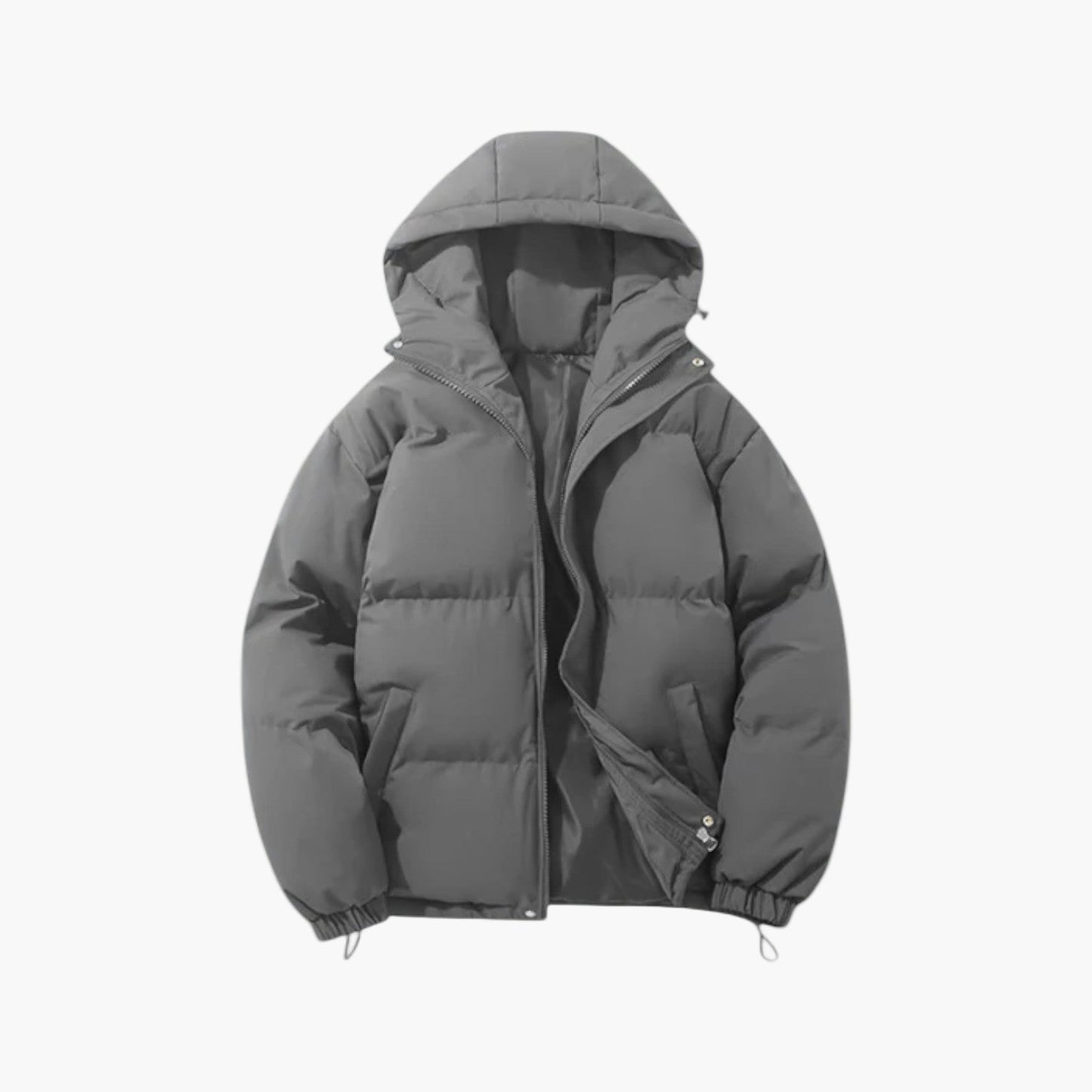 Men's Winter Parka Jacket Windproof Hooded Puffer for Cold Weather