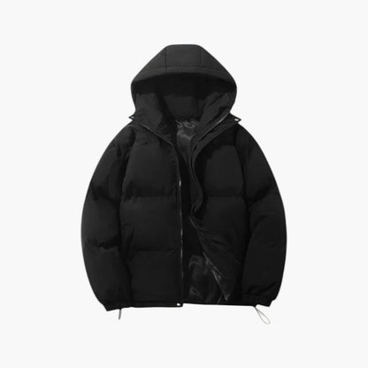 Men's Winter Parka Jacket Windproof Hooded Puffer for Cold Weather