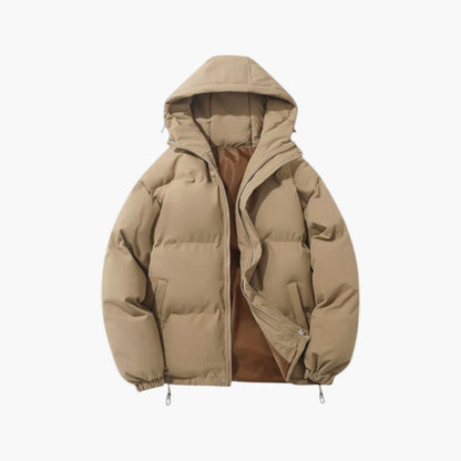 Men's Winter Parka Jacket Windproof Hooded Puffer for Cold Weather