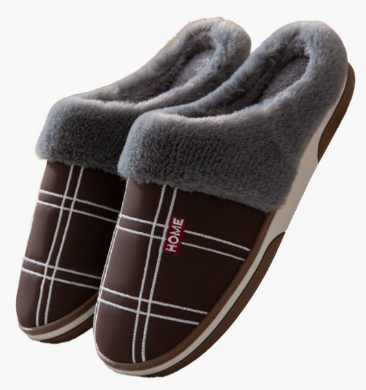 Men's Luxury Anti-Slip Home Slippers for Comfort and Warmth