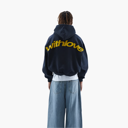 Unisex Graphic Back Print Hoodie with Relaxed Fit - Casual Streetwear for Everyday Comfort