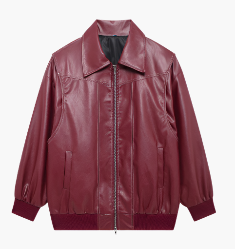 Women's Oversized Bomber Jacket – Trendy Casual Streetwear with Zipper – Relaxed Fit