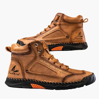 Men's Casual Outdoor Walking Boots – High-Top Ankle Comfort Shoes