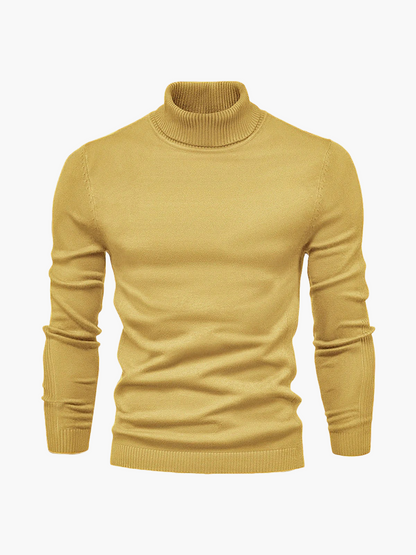 Men's Classic Turtleneck Pullover Sweater for Everyday and Formal Wear