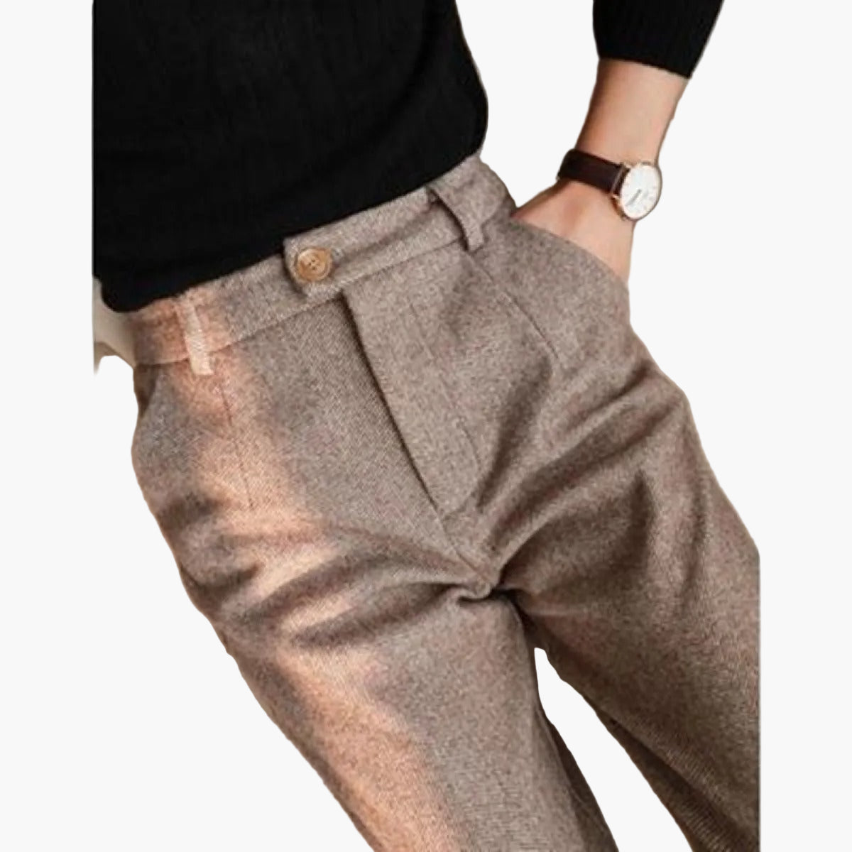 Women's Elegant Classic Straight-Leg Trousers for Work and Formal Occasions