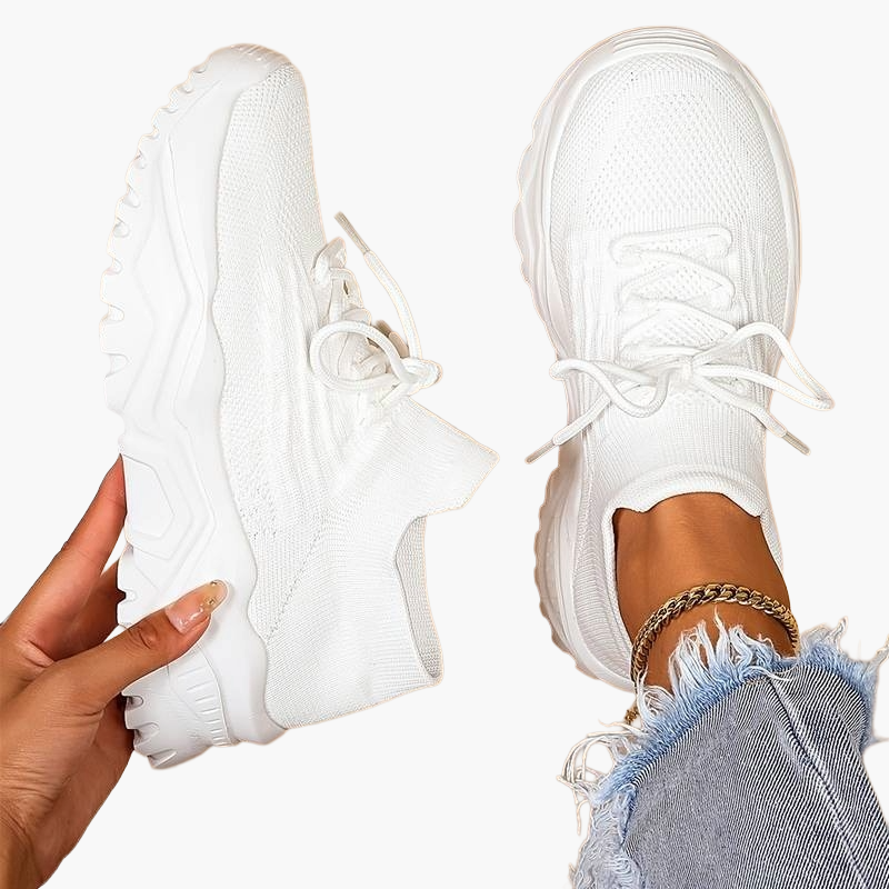 Women's Orthopedic Chunky Sole Sneakers for Comfort and Pain Relief