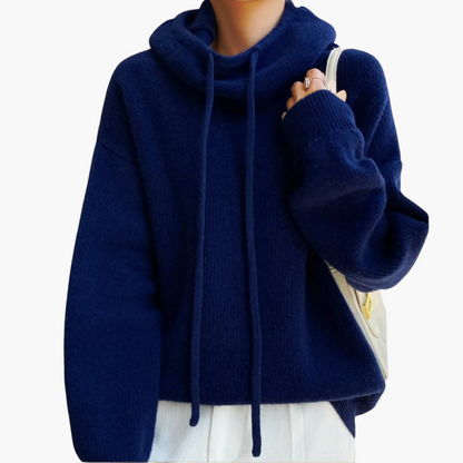 Women's Casual Knit Hoodie Pullover for Everyday Comfort and Style