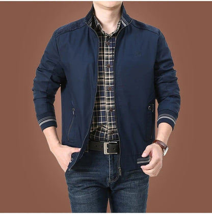 Men's Stylish Lightweight Bomber Jacket – Casual Spring Summer Outerwear
