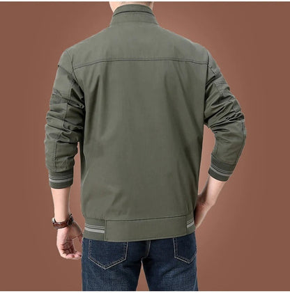 Men's Stylish Lightweight Bomber Jacket – Casual Spring Summer Outerwear