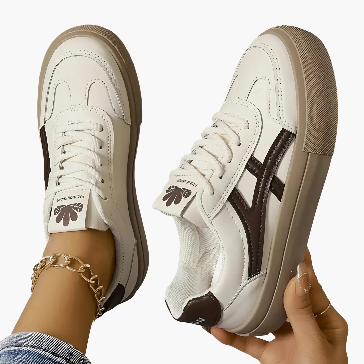 Women's Orthopedic Fashion Sneakers Comfortable Walking Shoes