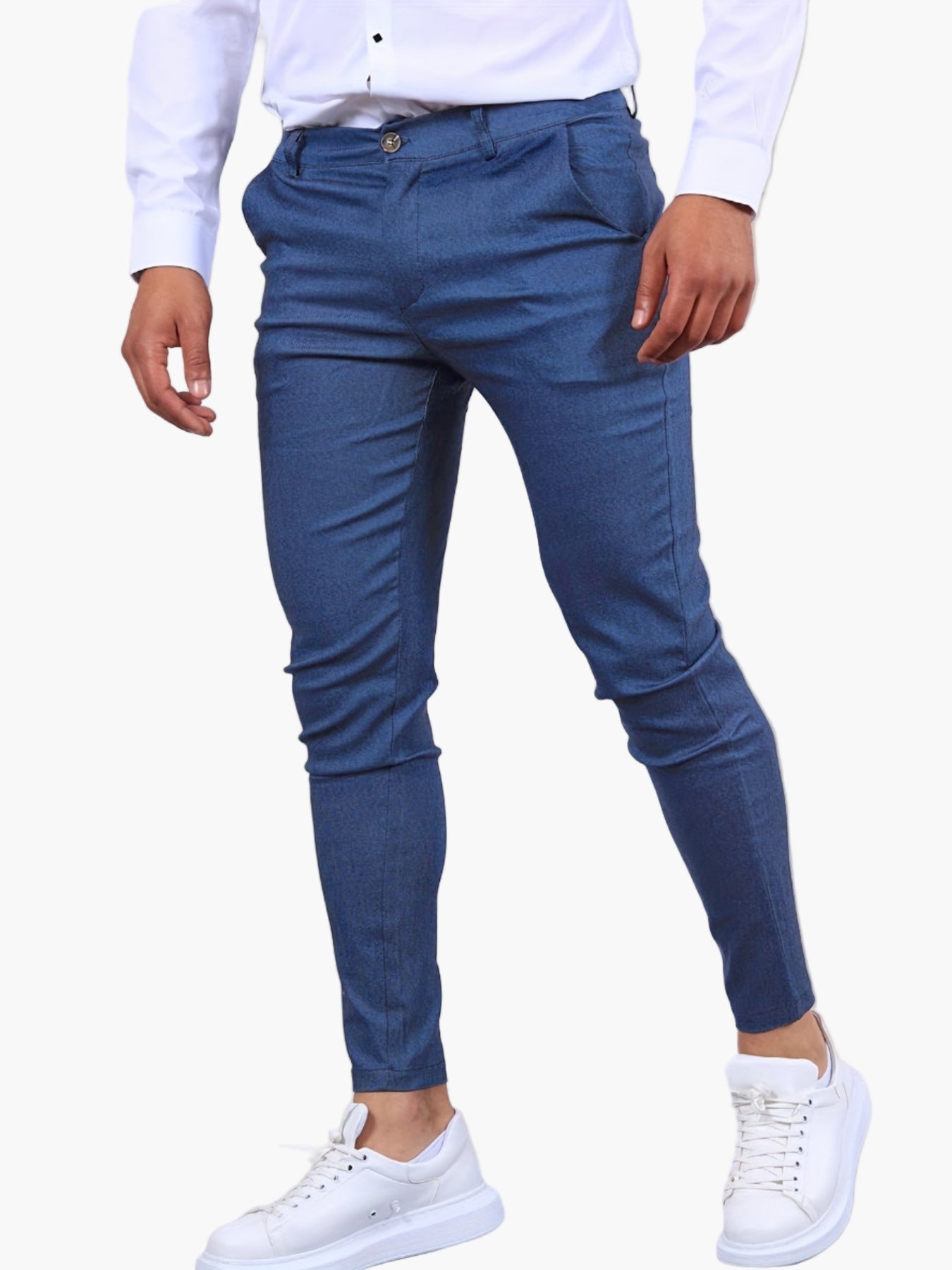 Men's Skinny-Fit Chino Pants – Modern Slim Style for Casual and Semi-Formal Wear