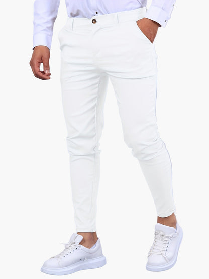 Men's Skinny-Fit Chino Pants – Modern Slim Style for Casual and Semi-Formal Wear