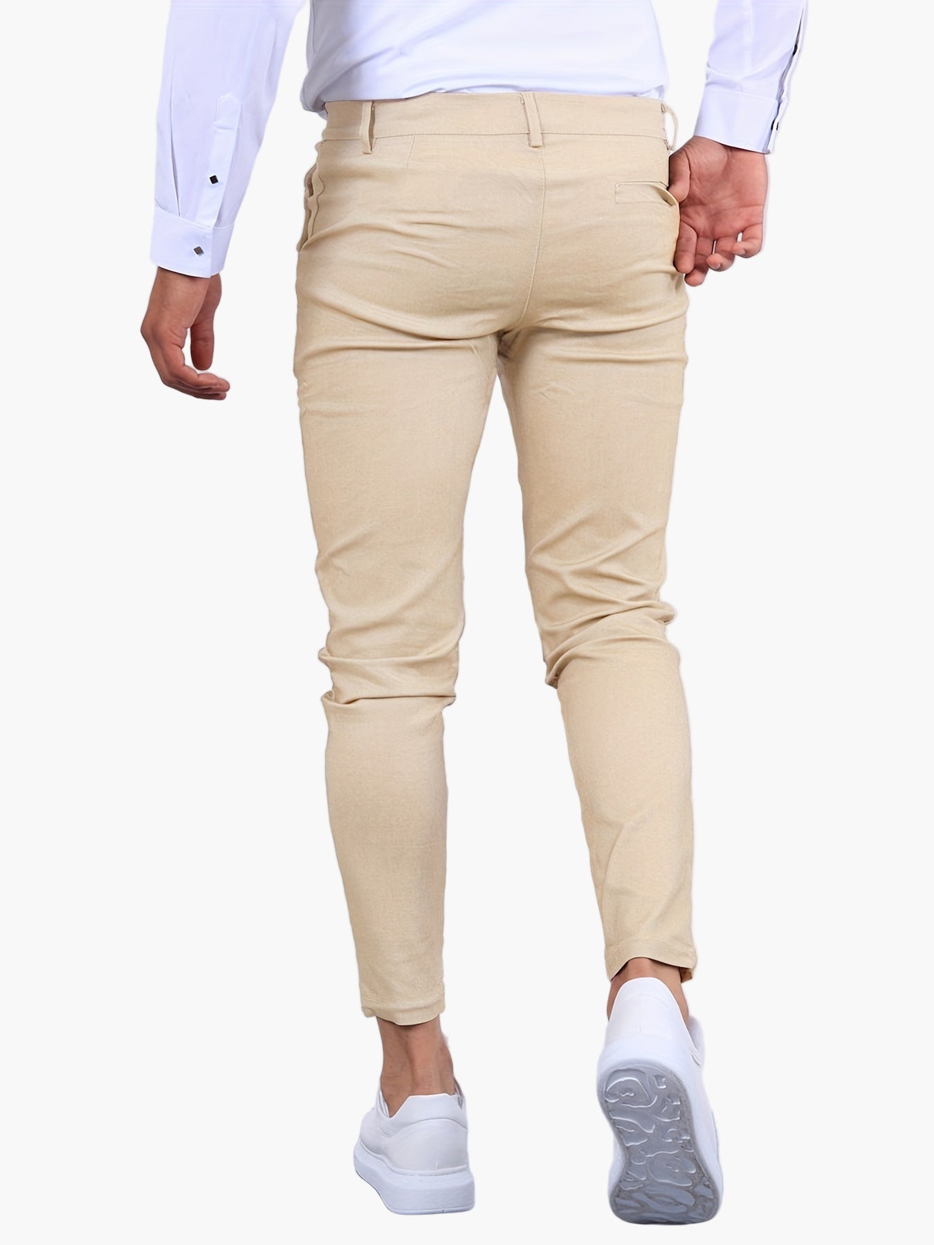 Men's Skinny-Fit Chino Pants – Modern Slim Style for Casual and Semi-Formal Wear