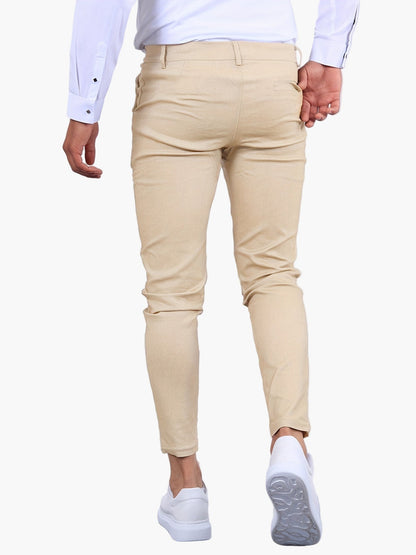 Men's Skinny-Fit Chino Pants – Modern Slim Style for Casual and Semi-Formal Wear