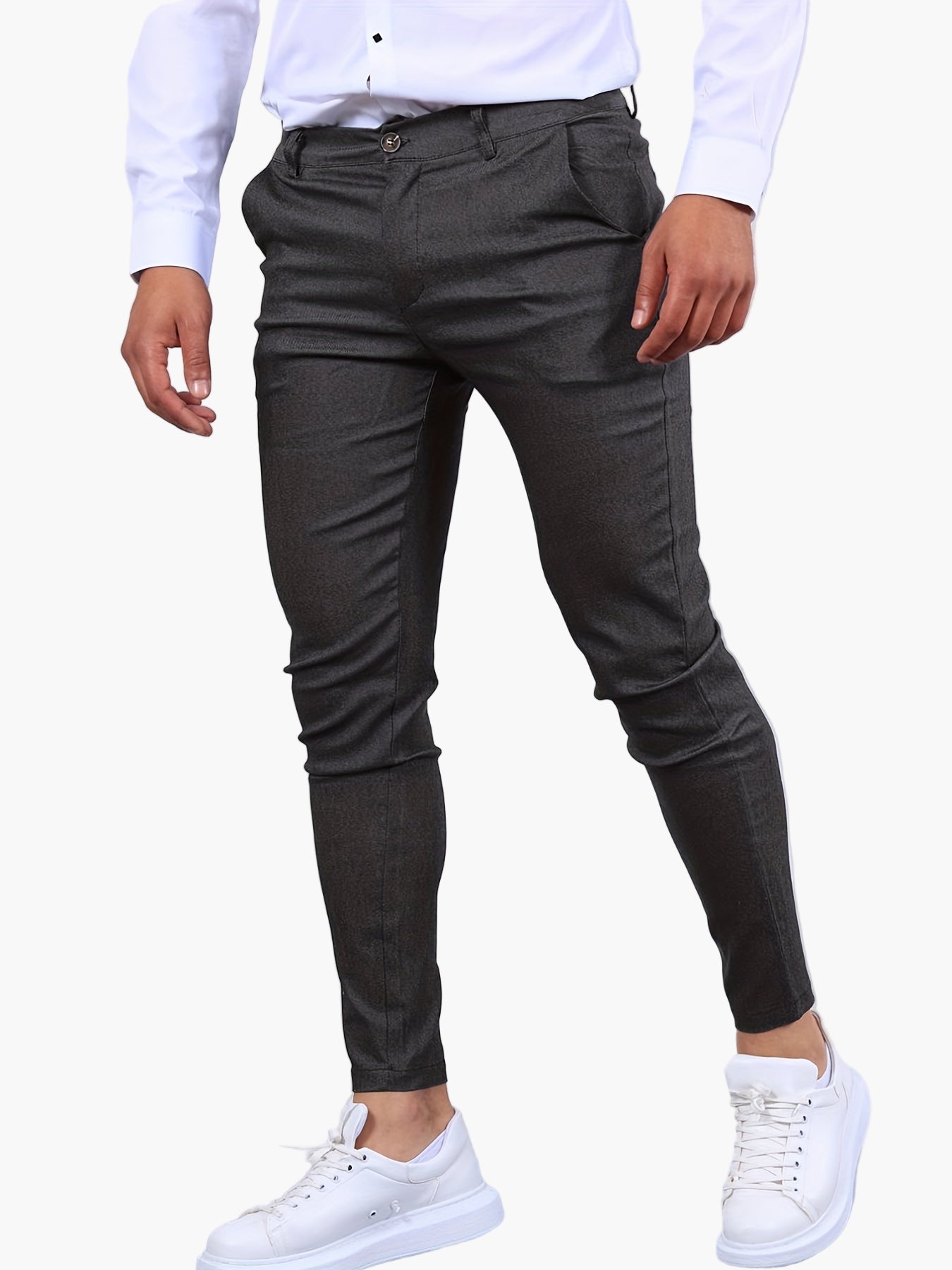 Men's Skinny-Fit Chino Pants – Modern Slim Style for Casual and Semi-Formal Wear