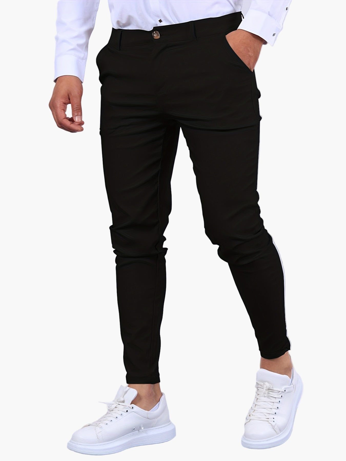 Men's Skinny-Fit Chino Pants – Modern Slim Style for Casual and Semi-Formal Wear