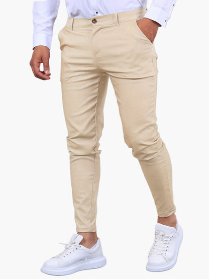 Men's Skinny-Fit Chino Pants – Modern Slim Style for Casual and Semi-Formal Wear