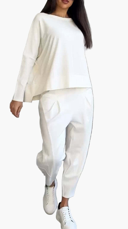Women's Relaxed Fit Two-Piece Lounge and Casual Set – Cozy Everyday Wear