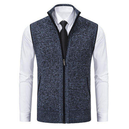 Men's Modern Business Casual Zipper Vest – Versatile Layer for Office and Events