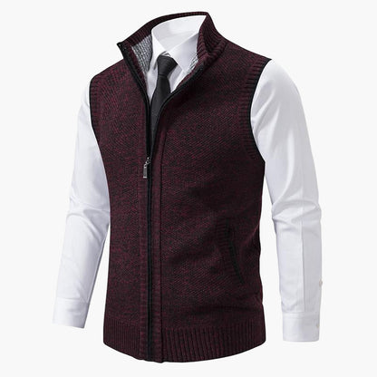 Men's Modern Business Casual Zipper Vest – Versatile Layer for Office and Events