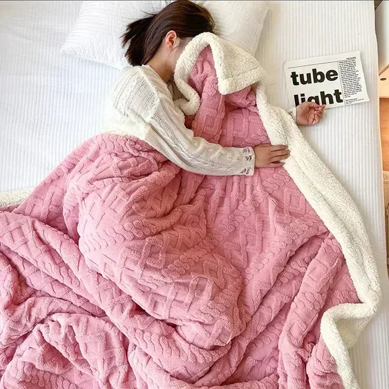 Ultra-Plush Winter Bed Blanket for Cozy Comfort and Luxury Style
