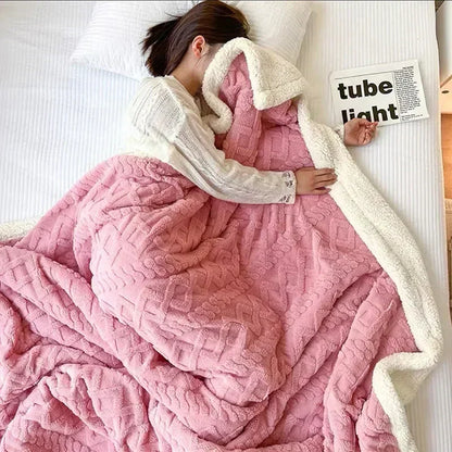 Ultra-Plush Winter Bed Blanket for Cozy Comfort and Luxury Style