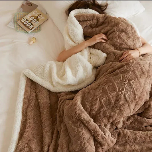 Ultra-Plush Winter Bed Blanket for Cozy Comfort and Luxury Style