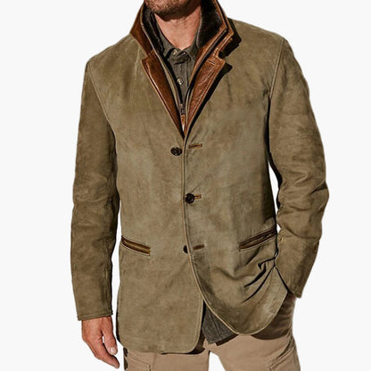 Men's Classic Vintage-Inspired Smart Casual Jacket for Fall and Winter