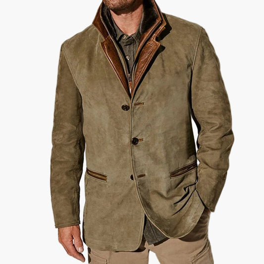 Men's Classic Vintage-Inspired Smart Casual Jacket for Fall and Winter