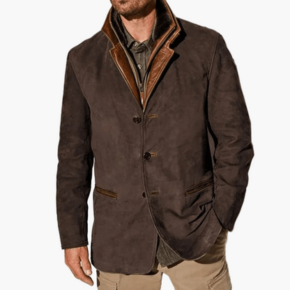 Men's Classic Vintage-Inspired Smart Casual Jacket for Fall and Winter