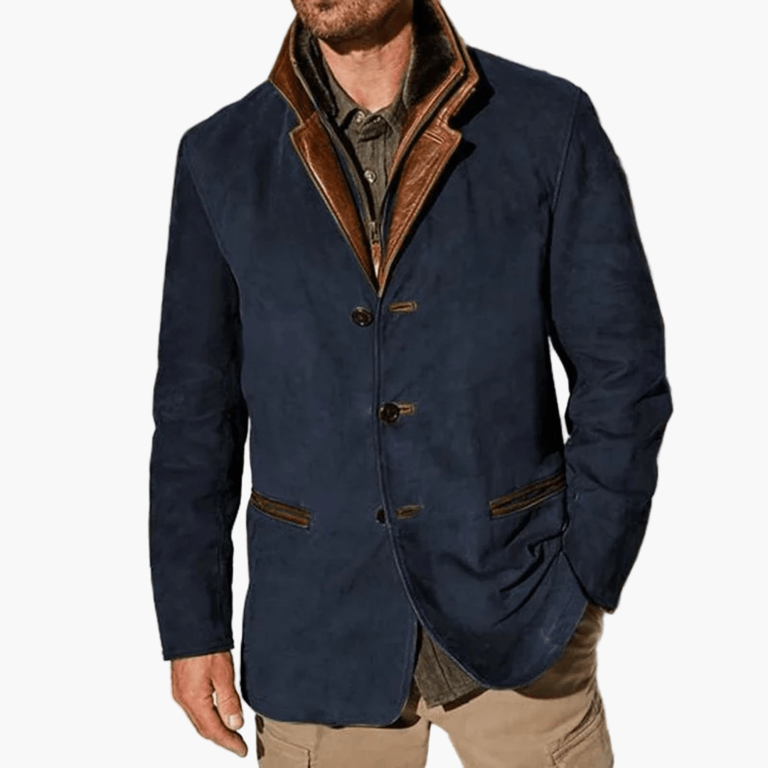 Men's Classic Vintage-Inspired Smart Casual Jacket for Fall and Winter