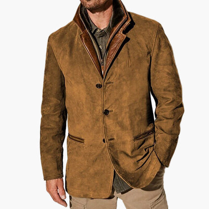 Men's Classic Vintage-Inspired Smart Casual Jacket for Fall and Winter