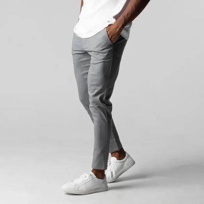 Men's Slim-Fit Chino Pants – Modern Office & Casual Style
