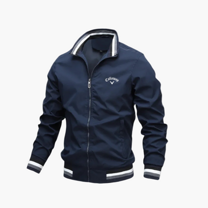 Men's Lightweight Golf Windbreaker Jacket – Athletic Water-Resistant Style for Golf & Outdoor
