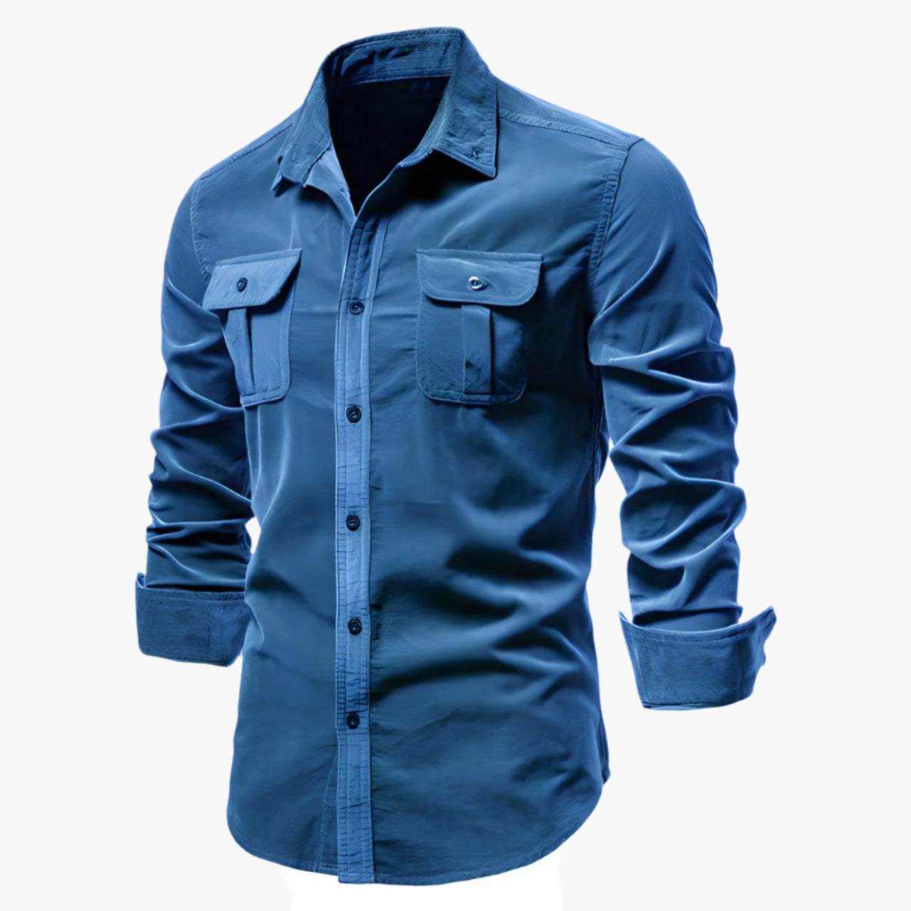Men's Casual Slim Fit Long Sleeve Button Down Shirt - Modern Versatile Style