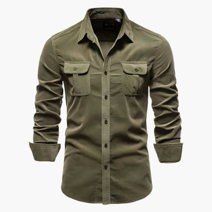 Men's Casual Slim Fit Long Sleeve Button Down Shirt - Modern Versatile Style